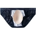 thumbnail image 3 of JOCKMAIL Men's Swimming Brief Men's Low Rise Swim Briefs Male Sexy Swimming Bikini Shorts with Removable Pad, 3 of 7