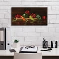 thumbnail image 3 of Epic Graffiti 'Green And Red Peppers' by Christopher Pierce, Canvas Wall Art, 24"x12", 3 of 8