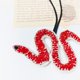 thumbnail image 2 of Cabeño La Lentejuelas Diamantes Diablaje (serpiente 1) Rojo, 2 of 2