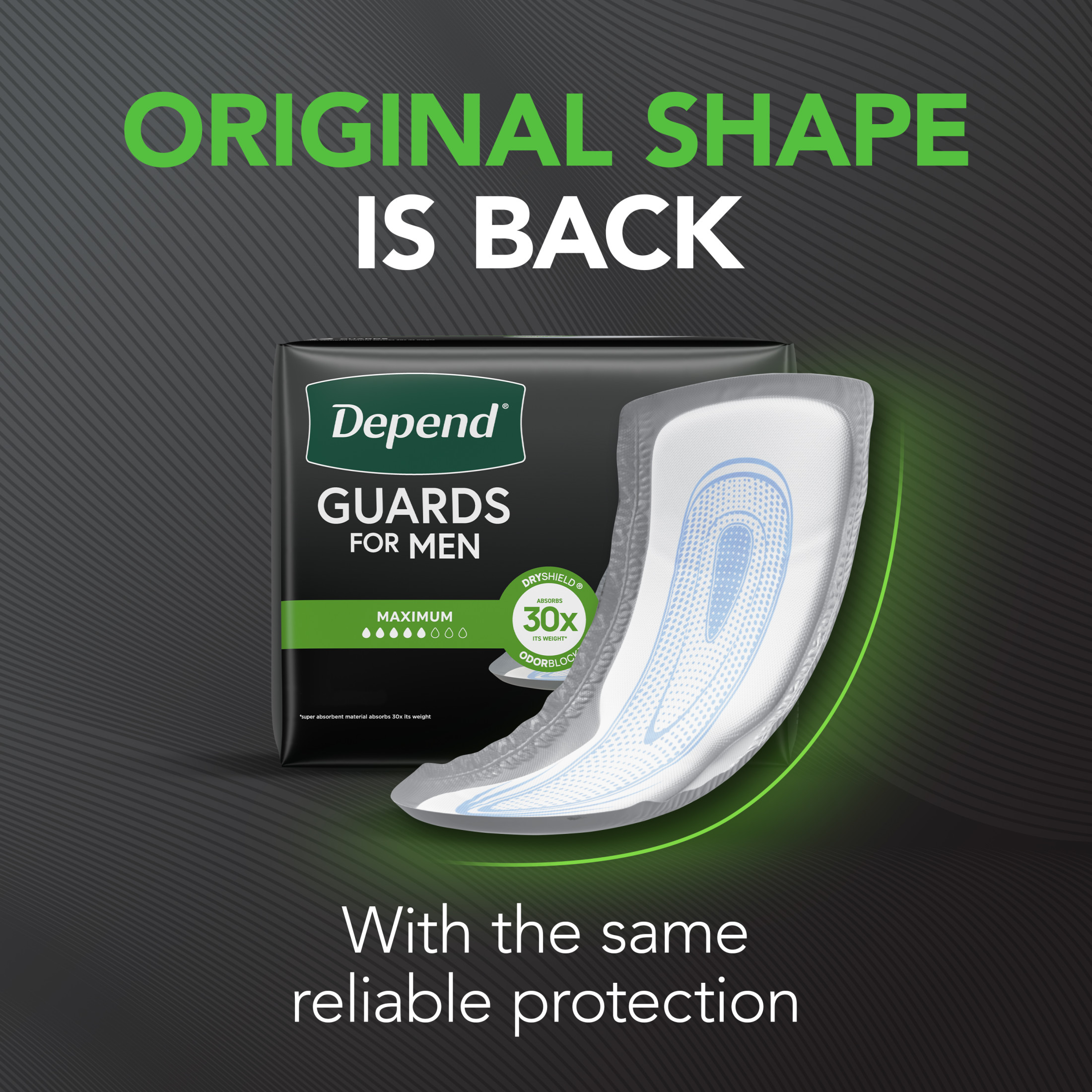 Depend Guards Incontinence Pads for Men, Maximum Absorbency, 168 Count