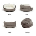 thumbnail image 3 of Best Friends by Sheri Pet Throne High Bolster Orthopedic Relief Cat and Dog Bed, Gray, Mini, 3 of 7