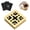 Yellow-2 Pad, variant on Cat Nail File Scratcher Box with 5 Sandpaper Pads & 4 Bell Balls, Sturdy Wood Cat Nail Scratcher to File Nails, Cat Toy Filer Toy for Treat-Motivated Cats, Included Silicone Security Rings