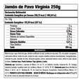thumbnail image 2 of Jamón de pavo Great Value tipo virginia 250 g, 2 of 5