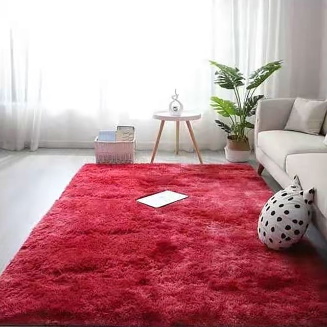 Cqxid Carpet Under $20 Floor Rug Washable Shag Rug Shaggy Area Rug Bedroom Dining Room Anti Carpet Yoga Mat Child Play Mat