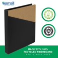 thumbnail image 4 of 1.5 Inch 3 Ring Binders, Made in USA, Economy Round Ring, Clear View Cover, 325 Sheet Capacity - for School, Home, Office - Black, 4 Pack, 4 of 4