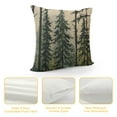 thumbnail image 4 of Nawypu  Decorative Throw Pillow Cover Green Alley Winter Forest Evergreen Pine Tree Nature Cedar Balsam Christmas Collection Coniferous Cushion Case for Couch Sofa Home Decoration, 4 of 5