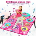 thumbnail image 3 of Kusntin Tapis de Danse Licorne, Tapis de Jeu de Rythme et de Danse, Tapis de Danse Rose avec Lumières LED, Volume Réglable, Musique Intégrée, 5 Modes de Jeu, Cadeaux de Noël pour 3-12 Ans, 3 of 7