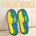 thumbnail image 2 of House Slippers for Women Men - Rainbow Colored Lightweight House Shoes Fuzzy Slippers, Soft Slip-On Cozy House Slippers for Woman Indoor Outdoor, 2 of 7
