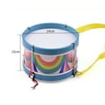 thumbnail image 2 of Amdohai Portable Colorful Snare Drum Musical Percussion Instrument, 2 of 8