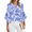 1-Blue-Floral, variant on Fantaslook Blouses for Women Floral Boho Summer Tops V Neck Short Sleeve Shirts