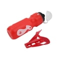 thumbnail image 2 of BOROCO Bike Water blttle - Bouteille d'eau de vélo avec Support Housse Anti-poussière Bouilloire en Plastique pour vélo Portable pour Faire du vélo, Rouge, 750 ML, 2 of 8