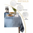 thumbnail image 2 of Navy Blue Grey Table Cloth, Modern Ombre Oil Painted Abstract Art Waterproof Tablecloth for Rectangle Tables, Reusable Washable Fabric Table Cover for Restaurant Kitchen Dining Tables 60"x120", 2 of 6