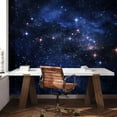 thumbnail image 2 of Idea4wall 6pcs Constellation Starry Sky Milky Way Stick Wallpaper Removable Wall Murals Large Wall Stickers for Home Decoration, 120"x144", 2 of 5