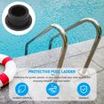 thumbnail image 5 of KALLORY Rubber Swimming Pool Ladder Bumpers Black 2Pcs 2.36x2.36x1.26in, 5 of 10