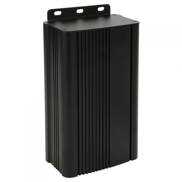 Matte Black Split Type Power Supply Aluminum Box, 6063-T5 Industrial Project Box, For Printed Circuit Board Wiring Heat-Dissipating Anti-Thunder DIY Project Etc