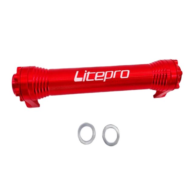 Varilla de extensión de rueda fácil de aleación de aluminio para montaje en bastidor trasero de bicicleta plegable con rojo Zulema Bicicleta Plegable Easy Wheels