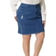thumbnail image 2 of Falde mezclilde talgrande pamujer Faldas de mezclildesgastadas bordadas informales Azul medio XL, 2 of 6