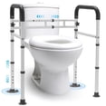 thumbnail image 1 of Naipo Toilet Safety Rails Cadre avec Poignées pour Aînés, Cadre en Aluminium Réglable Supporte jusqu'à 300 Lb, Convient à la Plupart des Toilettes, 1 of 9