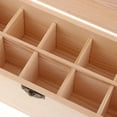 thumbnail image 3 of Caja de Natural Sin Soporte de Botella de Aceite Esencial Organizador Contenedor de , Bandeja de Caja Organizadora para -dix cuadrículas 10 cuadrículas Sunnimix Estuche de madera con aceite esencial, 3 of 7