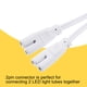 thumbnail image 4 of Cables de doble extremo de 2 pines de 30 cm Uxcell T4 T5 T8 para lámparas LED, paquete de 4, 4 of 6