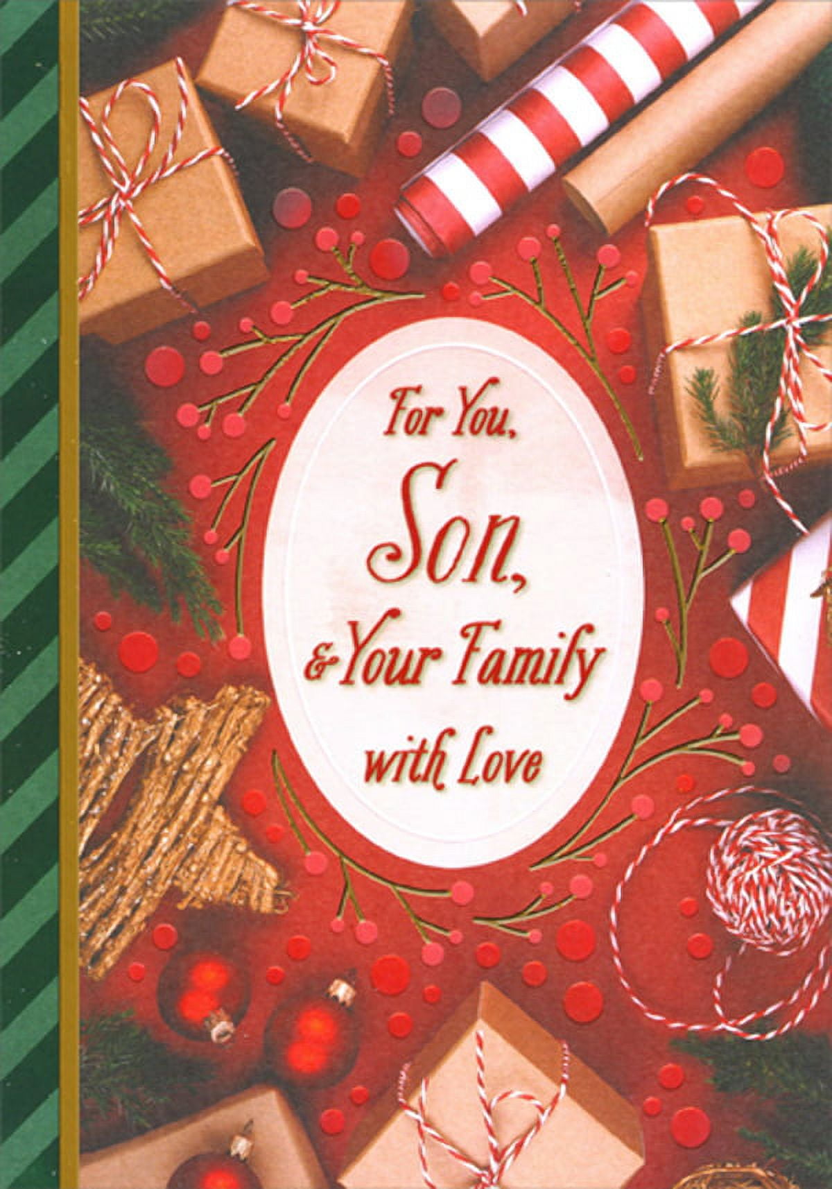 Red Luxury Merry Christmas Greeting Card, Luxury, Merry Christmas - View #3