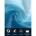 thumbnail image 7 of Sky Blue Ombre Cloth Napkins Set of 6 Reusable Dinner Napkins, Modern Abstract Art Ocean Oil Painting Cocktail Napkin Washable Table Napkins for Wedding/Holiday Party/Baby Shower 20"x20", 7 of 7
