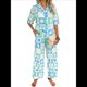 thumbnail image 3 of Conjunto de 2 Piezas de Chándal de Verano para Playa con Camisa de Corta y Botones para Mujer, Top Estampado, Pantalones Cortos de Descanso Tablero de Ajedrez M, 3 of 10