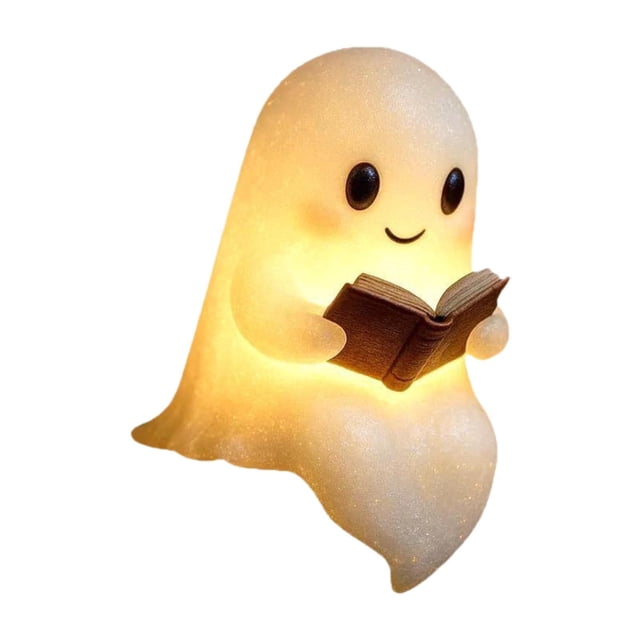 Lámpara de noche para mesita de noche, decoración de Halloween, creativa y linda lámpara fantasma para Halloween S