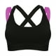 thumbnail image 1 of Fitness Yoga Entrenamiento Sujetador deportivo Mujer Gimnasio Correr Top acolchado a prueba de golpes Negro L, 1 of 2