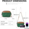 thumbnail image 2 of Quilted Crossbody Bags for Women Vegan Leather Purses Small Shoulder Handbags with Wide Strap, 2 of 5