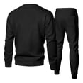 thumbnail image 2 of Zimjoy Black Track Suits Mens Athletic Mens Sweatsuits 2 Piece Set Fall Sweatshirt and Sweatpant Casual Sweatpants Set with Pockets, Black L, 2 of 7