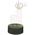 thumbnail image 1 of 1pc Creative 3D Lamp Deer Lamp Unique 3D Night Light Desktop Light Ornament, 1 of 9