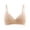 Beige, variant on Gymayou Women Low Cut V Neck Wireless Bra Adjustable Spaghetti Strap Smooth Triangle Bralette Comfort Bra Beige A