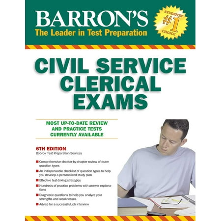 Barron S Civil Service Clerical Exam Walmart Com