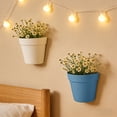 thumbnail image 4 of Hanging Wall Planter, Plastic Hanging Planter, 7 in Base, Hydroponic Planter, Living Room Greenery, Blue Wall Decor, 1 Pc, 4 of 7