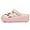 Pink-f, variant on Gardener Platform Clogs Slippers Mules High Heels Wedge Sandals Red Comfort Shoes for Women