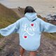 thumbnail image 2 of WILLBEST Sudaderas de Mujer Ladies Fashion Casual Valentine'S Day Printed Hoodie Sweatshirt Printed Hoodie Loose Hoodie 1650 XX-Grande, 2 of 4