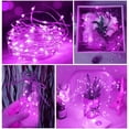 thumbnail image 6 of (3 Pack) Bolweo Purple Battery Operated Fairy Led String Lights,Christmas Decoration Lights,10Ft/3M 30Leds For Indoor Outdoor Home Garden Camping Girls Room Bedroom Living Room - Purple, 6 of 9