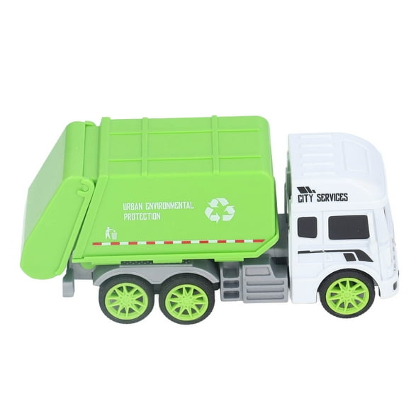 Modèle de Camion à Ordures Modèle de Camion à Ordures Inertiel pour les Enfants Jouets de Camion à Ordures Glisse Cultiver Éducation Environnementale Camion à Ordures en Plastique