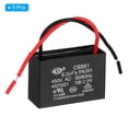 thumbnail image 3 of Capacitor de ventilador de techo CBB61, 5 piezas 6uF 450V CA 50/60HZ con 2 cables 48x32x32mm, 3 of 6
