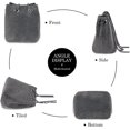 thumbnail image 3 of Bolso de mano pequeño con forma de cubo para mujer, de color negro brillante y con diamantes de imitación, bolso de mano para cenas de mujer, 3 of 5