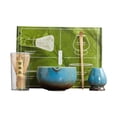 thumbnail image 1 of Juego de 4 piezas para de matcha, kit para preparar té matcha, batidor portátil, cuenco tradicional para matcha, para recepción, salón de té azul, 1 of 9