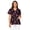 Pink Ribbon Pattern, variant on Binienty Pink and black Scrub Top for Women Breathable V Neck Nurse Uniform Comfortable Stretchy Shirts with Pockets
