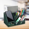 thumbnail image 3 of Organizador de escritorio multifunción con soporte para lápices y bolígrafos de malla 22x14x13.5cm - Verde Sunnimix portalápices de malla, 3 of 7