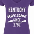 thumbnail image 4 of Inktastic Kentucky is Awesome Since 1792 Women's V-Neck T-Shirt, 4 of 5