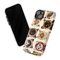 thumbnail image 3 of Floral Bonnet Cat Phone Case, Vintage Folk Art Kitty Collage iPhone Cover, Cute Illustrated Artistic Case for iPhone 16 15 14 13 12 11 Plus Pro Max Mini, 3 of 6