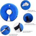 thumbnail image 2 of Protección para perros Collar protector para perros inflable Collar protector para mascotas Collar protector cómodo ajustable con cierre de velcro, 27 * 27 cm, 2 of 5
