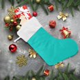 thumbnail image 2 of SKYSONIC Christmas Stocking Personalized Solid Color Large Candy Stocking Hanging Gift Xmas Stockings Decoration 1 PC for Family Holiday Party Ornaments Decor Fireplace, 2 of 7