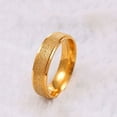thumbnail image 3 of Men Women Wedding Band Ring Stainless Steel Matte Ring Jewelry Couple Gift, 3 of 8