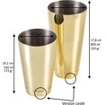 thumbnail image 2 of LLC Copper Stainless Steel Boston Shaker Cocktail Set with Weighted Double Mug 850ml + 530ml, 2 of 4